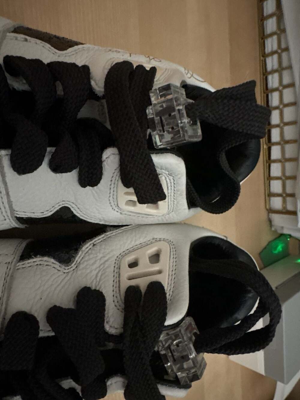 Acne Studios 08STHLM Low White Black Sneakers - Picture 6 of 14